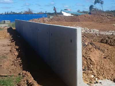 concrete block retaining wall construction details